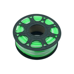 Neon frez 6 mm silikonowa osłona dotaśmy LED zielona