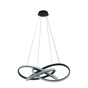 Plafon LED Jasper zwis 51W Czarny 4000K