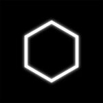 Zestaw czarny Lamp HEXAGON 1 LED 6500K