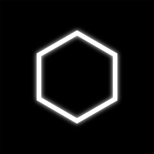 Zestaw czarny Lamp HEXAGON 1 LED 6500K