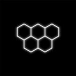 Zestaw biały Lamp HEXAGON 5 LED 6500K