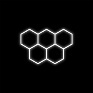 Zestaw biały Lamp HEXAGON 5 LED 6500K