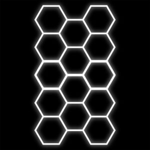 Zestaw biały Lamp HEXAGON 14 LED 6500K