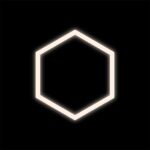 Zestaw czarny Lamp HEXAGON 1 LED 4000K