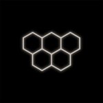 Zestaw biały Lamp HEXAGON 5 LED 4000K