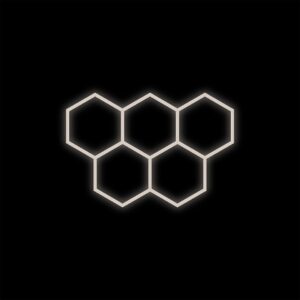 Zestaw biały Lamp HEXAGON 5 LED 4000K