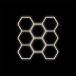 Zestaw biały Lamp HEXAGON 8 LED 4000K