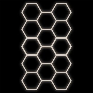 Zestaw biały Lamp HEXAGON 14 LED 4000K