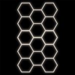 Zestaw czarny Lamp HEXAGON 14 LED 4000K