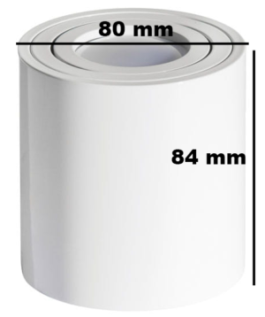 Oprawa natynkowa SPOT CORTO biała84 mm ruchoma