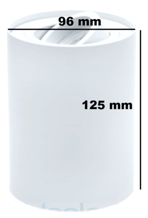 Oprawa natynkowa SPOT CRONO biała125 mm ruchoma