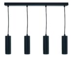 Tuba wisząca czarna CIRCUS-4 SLIM 170x55