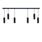 Tuba wisząca czarna CIRCUS-6 SLIM 170x55