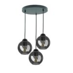Lampa wisząca klosz dymiony NEBIOS-3R