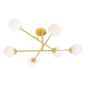 Oprawa sufitowa 6xE27 PALLE Gold