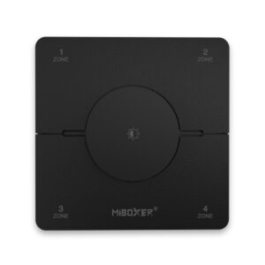 Pilot ścienny  4-strefy do taśm LED MONO CCT czarny