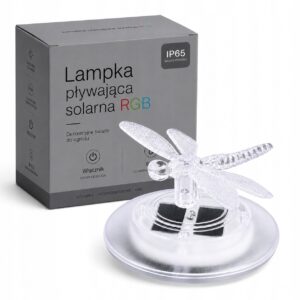 Lampka solarna ważka do oczka wodnego RGB LED ozdoba pływająca ogród basen