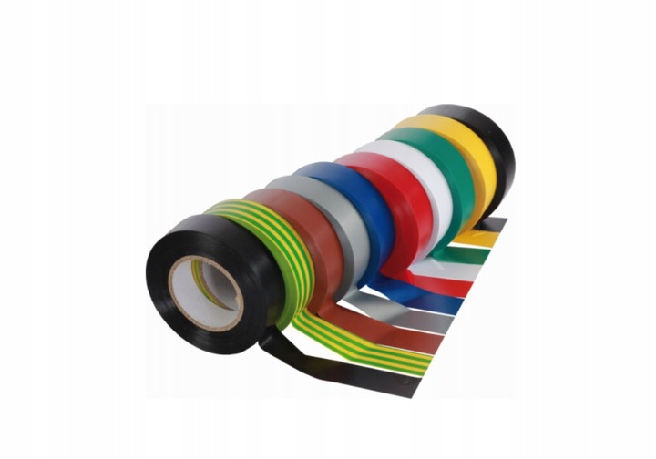 10 x taśma izolacyjna izolacja pvc 20m x 19mm mix kolorów zestaw 200m taśm 5 10 x taśma izolacyjna izolacja pvc 20m x 19mm mix kolorów zestaw 200m taśm - obrazek 5