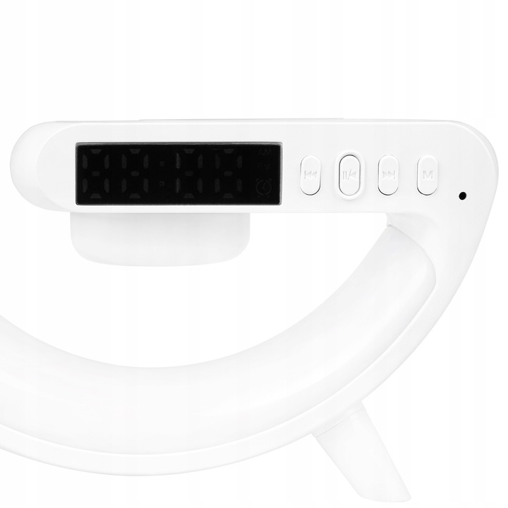 Lampka biurkowa LED 5w RGB z głośnikiem bluetooth z ładowarką biała 10 Lampka biurkowa LED 5w RGB z głośnikiem bluetooth z ładowarką biała - obrazek 10