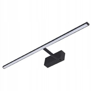 Kinkiet łazienkowy LED 12w czarny nad lustro do łazienki włącznik CCT 55 cm