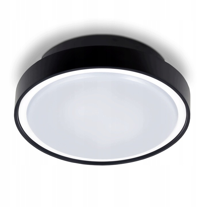 Lampa zewnętrzna sufitowa plafon na balkon taras 2 x E27 LED IP65 czarny 2 Lampa zewnętrzna sufitowa plafon na balkon taras 2 x E27 LED IP65 czarny - obrazek 2
