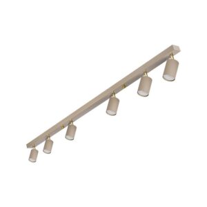 Kinkiet GU10 LED Bardo ruchomy x6 beż+złoty