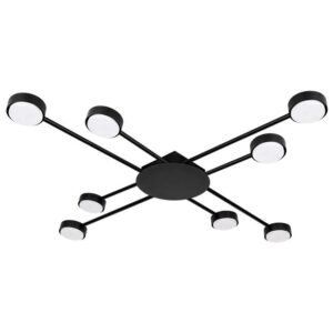 Żyrandol LED GX53 Zibo x8 czarny