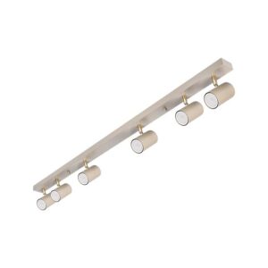 Kinkiet GU10 LED Richi ruchomy x6 beż + złoty