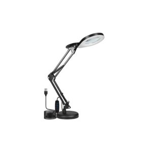 Lampa biurkowa kreślarska Lena lupa 3CCT 10W czarn