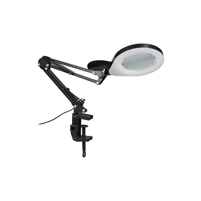 Lampa biurkowa kreślarska Lena lupa 3CCT 10W czarn 2 Lampa biurkowa kreślarska Lena lupa 3CCT 10W czarn - obrazek 2
