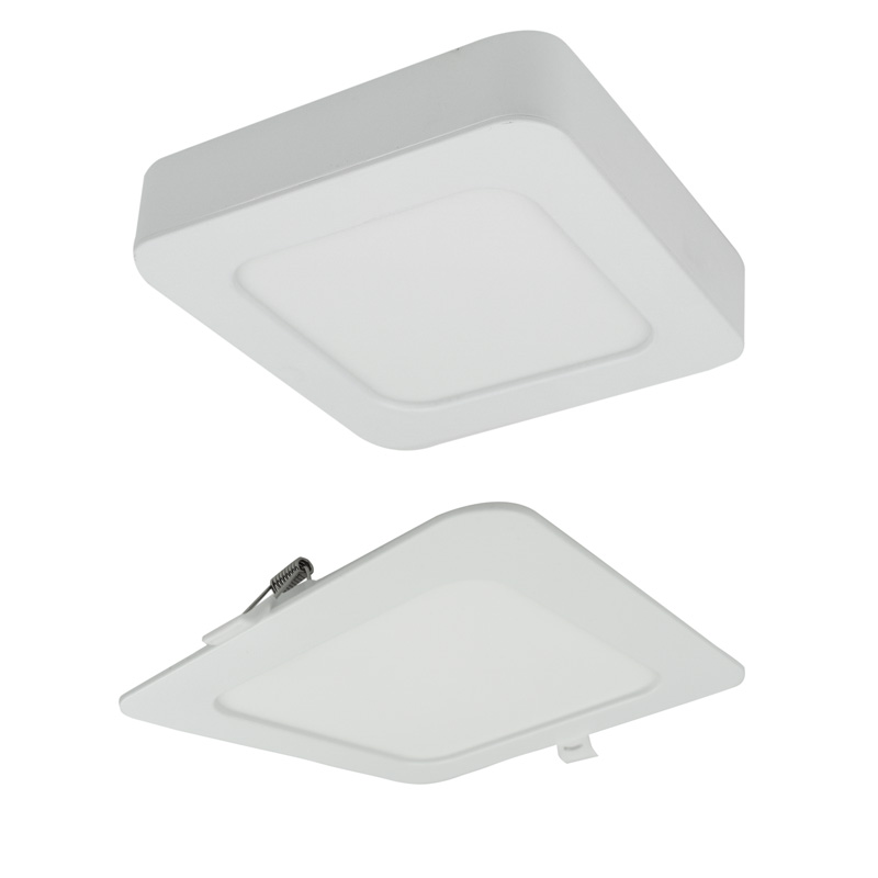 Downlight 12w kwadrat CCT 2W1 biały 1 Downlight 12W kwadrat CCT 2w1 biały — oświetlenie LED