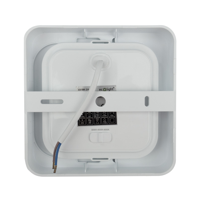 Downlight 12w kwadrat CCT 2W1 biały 4 Downlight 12w kwadrat CCT 2W1 biały - obrazek 4