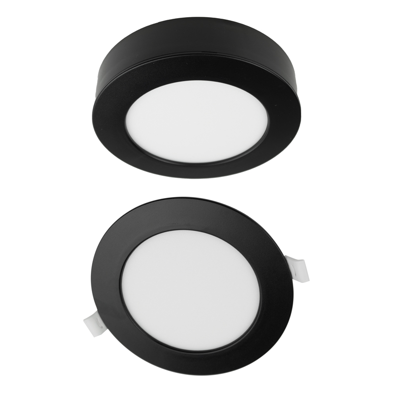 Downlight 12w okrągły CCT 2W1 czarny 1 Downlight 12W okrągły CCT 2w1 czarny — oświetlenie LED