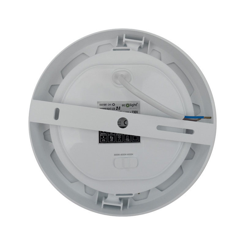 Downlight 18w okrągły CCT 2W1 biały 4 Downlight 18w okrągły CCT 2W1 biały - obrazek 4
