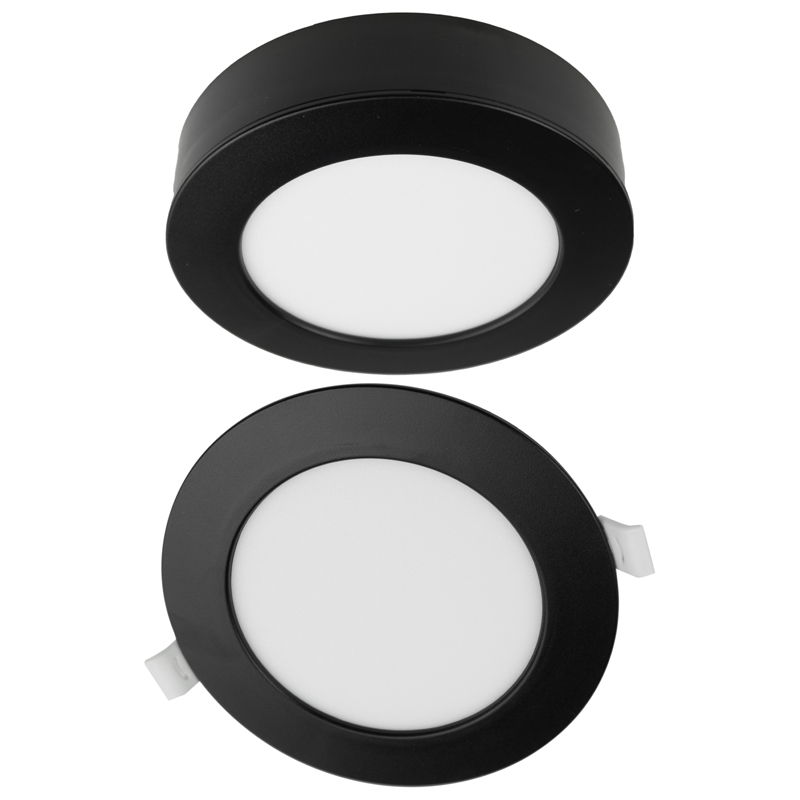 Downlight 18w okrągły CCT 2W1 czarny 1 Downlight 18W okrągły CCT 2w1 czarny — oświetlenie LED