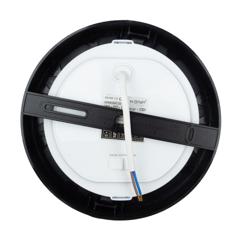 Downlight 18w okrągły CCT 2W1 czarny 2 Downlight 18w okrągły CCT 2W1 czarny - obrazek 2