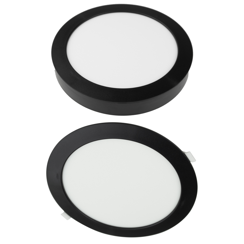 Downlight 24w okrągły CCT 2W1 czarny 1 Downlight 24W okrągły CCT 2w1 czarny — oświetlenie LED