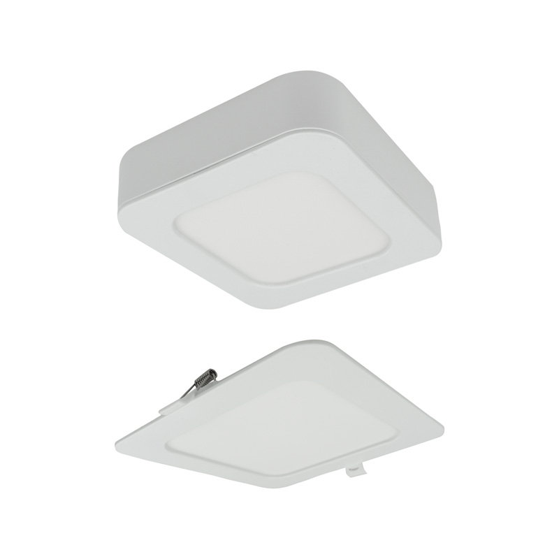 Downlight 6w kwadrat CCT 2W1 biały 1 Downlight 6W kwadrat CCT 2w1 biały — oświetlenie LED
