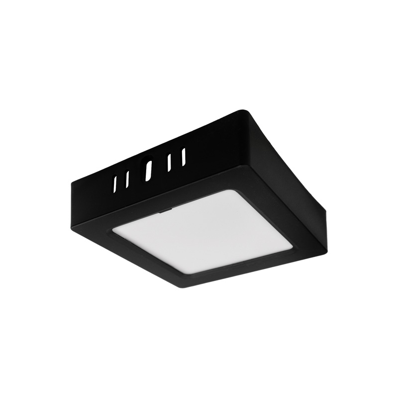 Downlight n/t kwadrat 6w 4000k czarny dl-1 1 Downlight N/T kwadrat 6W 4000K czarny DL-1 — oświetlenie LED