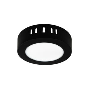 Downlight N/T okrąg 6W 4000K czarny DL-1 — oświetlenie LED