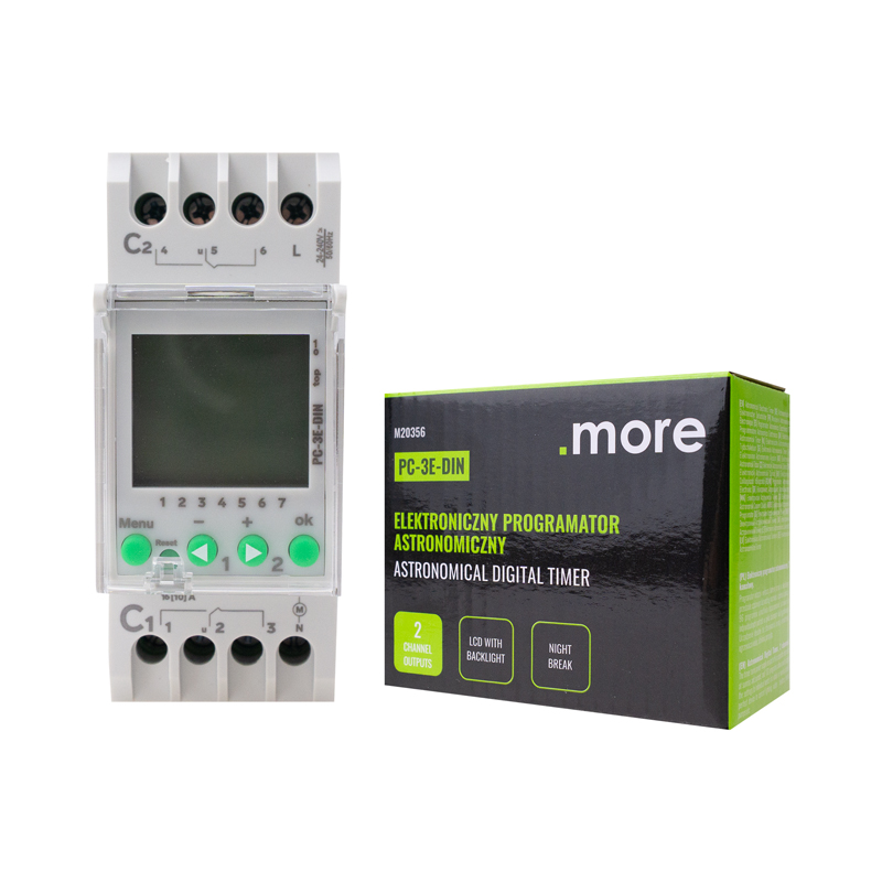 Elektroniczny programator astronomiczny pc-3e-din 3 Elektroniczny programator astronomiczny pc-3e-din - obrazek 3
