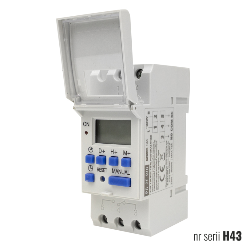 Elektroniczny programator czasowy pc-2e-din 3 Elektroniczny programator czasowy pc-2e-din - obrazek 3