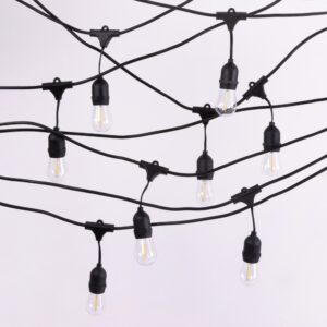 Girlanda Ogrodowa LED 10m+10xG45 E27 1W 2700K czar — oświetlenie LED