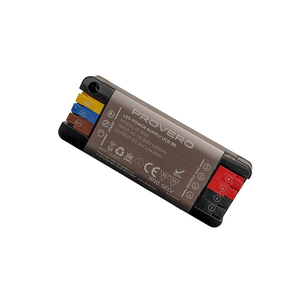 Ultrakompaktowy zasilacz UCD LED 2,5A60W 24V DC IP20 3 Ultrakompaktowy zasilacz UCD LED 2,5A60W 24V DC IP20 - obrazek 3