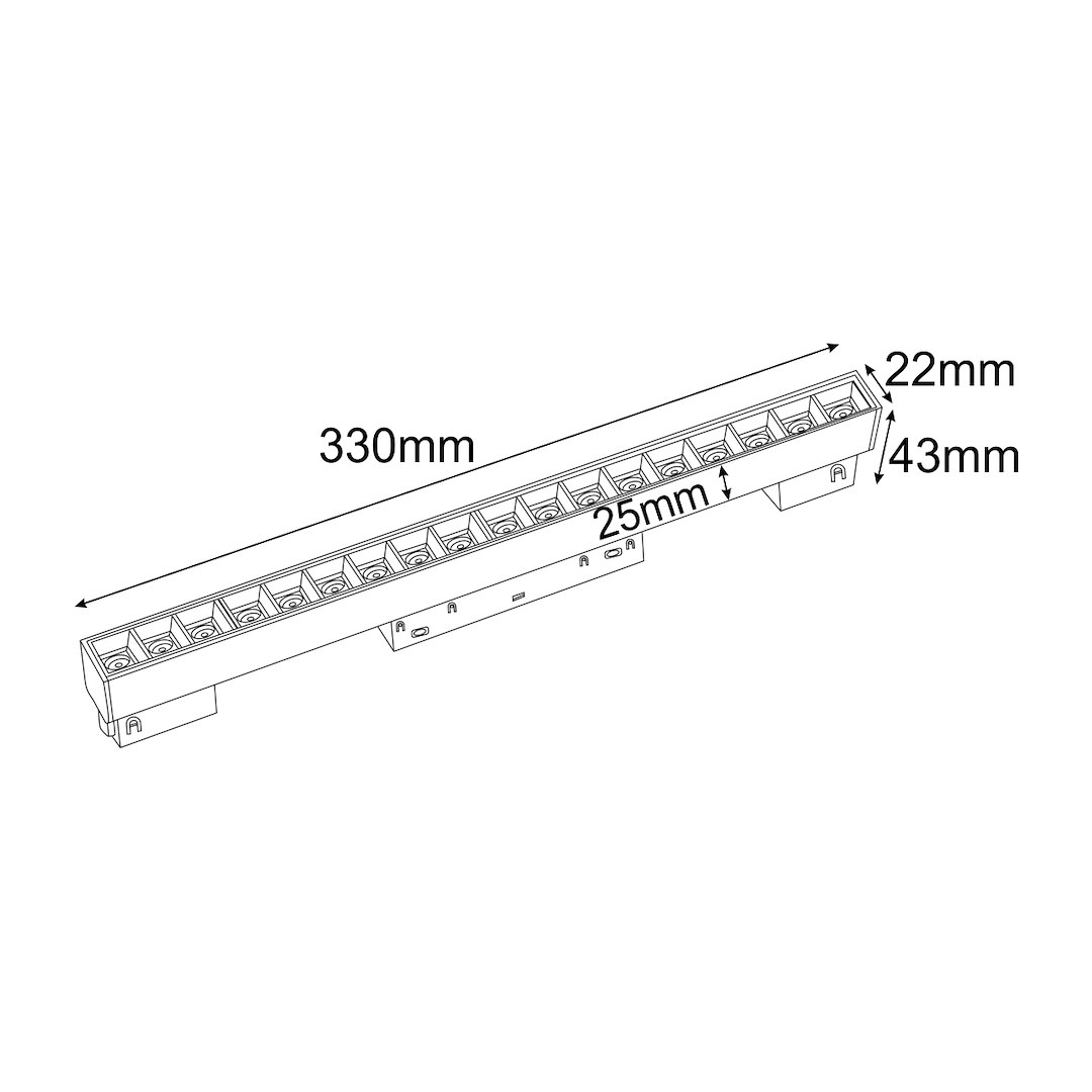 Oprawa LENTI M 18W 4000K Magnetic 48Vczarny 8 Oprawa LENTI M 18W 4000K Magnetic 48Vczarny - obrazek 8