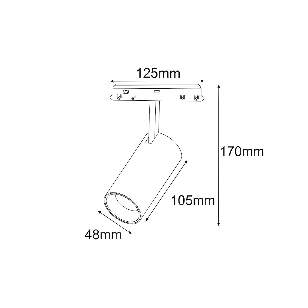 Oprawa RULLO S Biała 10W 4000K Magnetic 48V 8 Oprawa RULLO S Biała 10W 4000K Magnetic 48V - obrazek 8