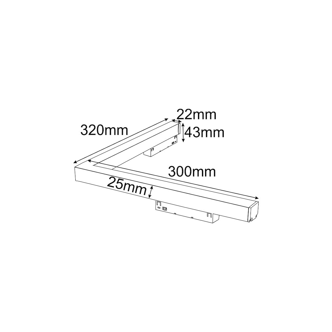 Oprawa ANGOLO 20W 3000K Magnetic czarny 2 Oprawa ANGOLO 20W 3000K Magnetic czarny - obrazek 2