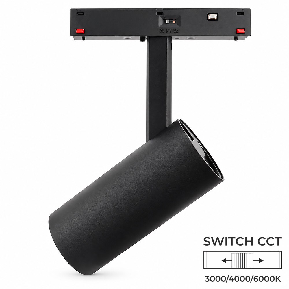 Oprawa RULLO S 10W SWITCH CCT Magnetic 48V czarna 1 Oprawa RULLO S 10W SWITCH CCT Magnetic 48V czarna