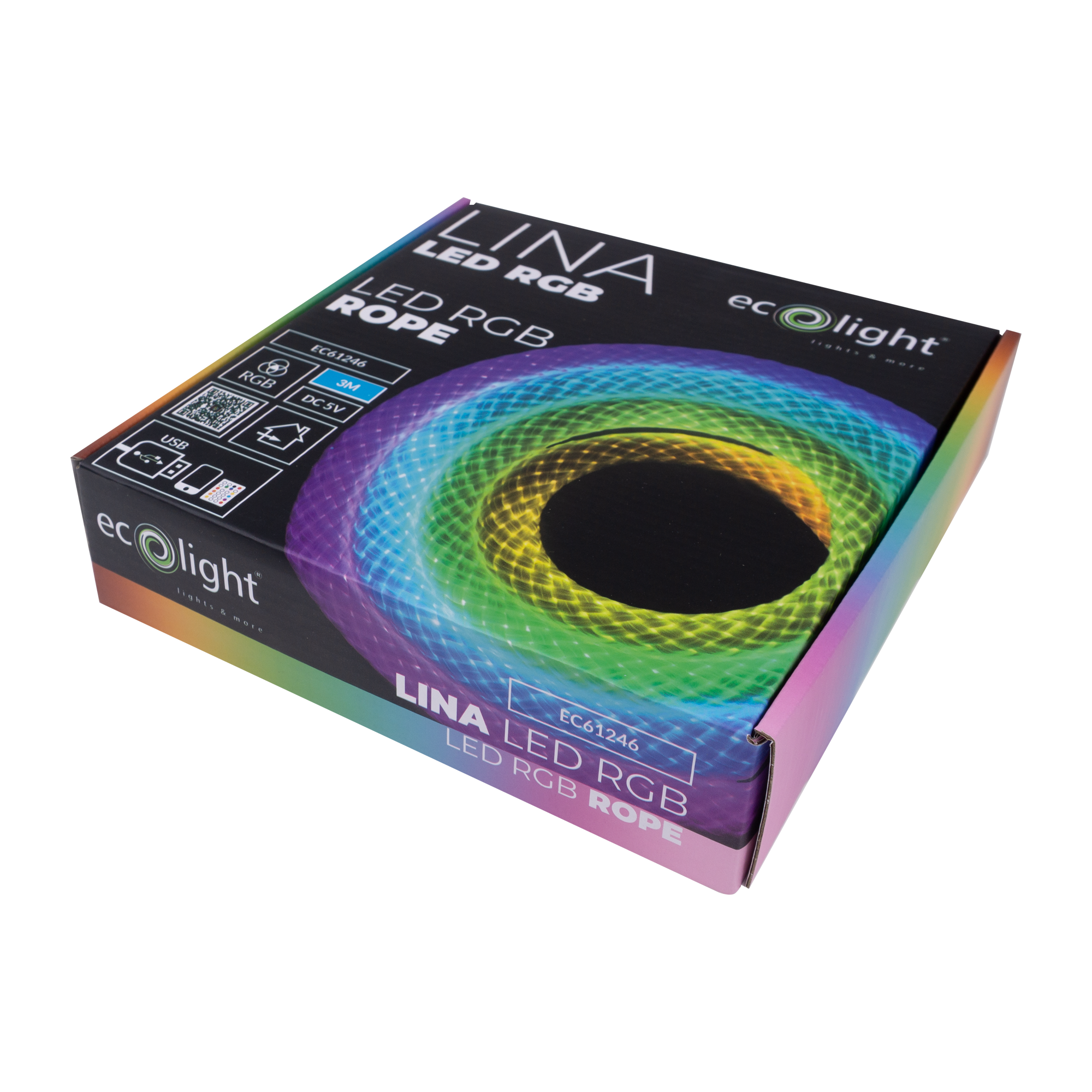 Lina LED RGB dc5v usb /3m/ 1 Lina LED RGB DC5V USB /3m/ — oświetlenie LED
