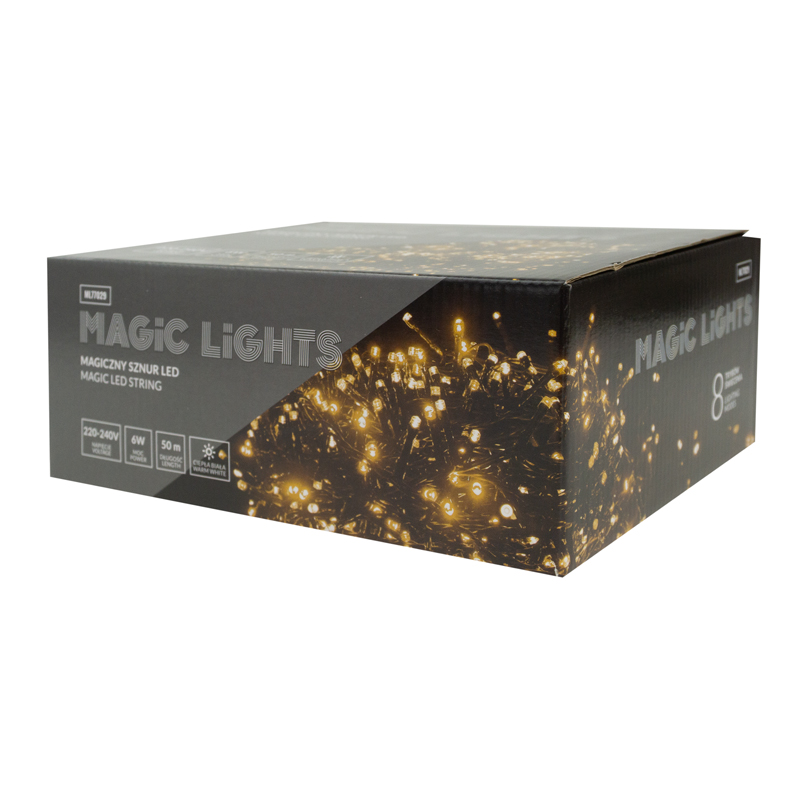 Magiczny sznur 1000 LED 8tryb 2700k 50m 230v 6 Magiczny sznur 1000 LED 8tryb 2700k 50m 230v - obrazek 6